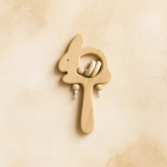 Træ-rangle – Kanin med greb